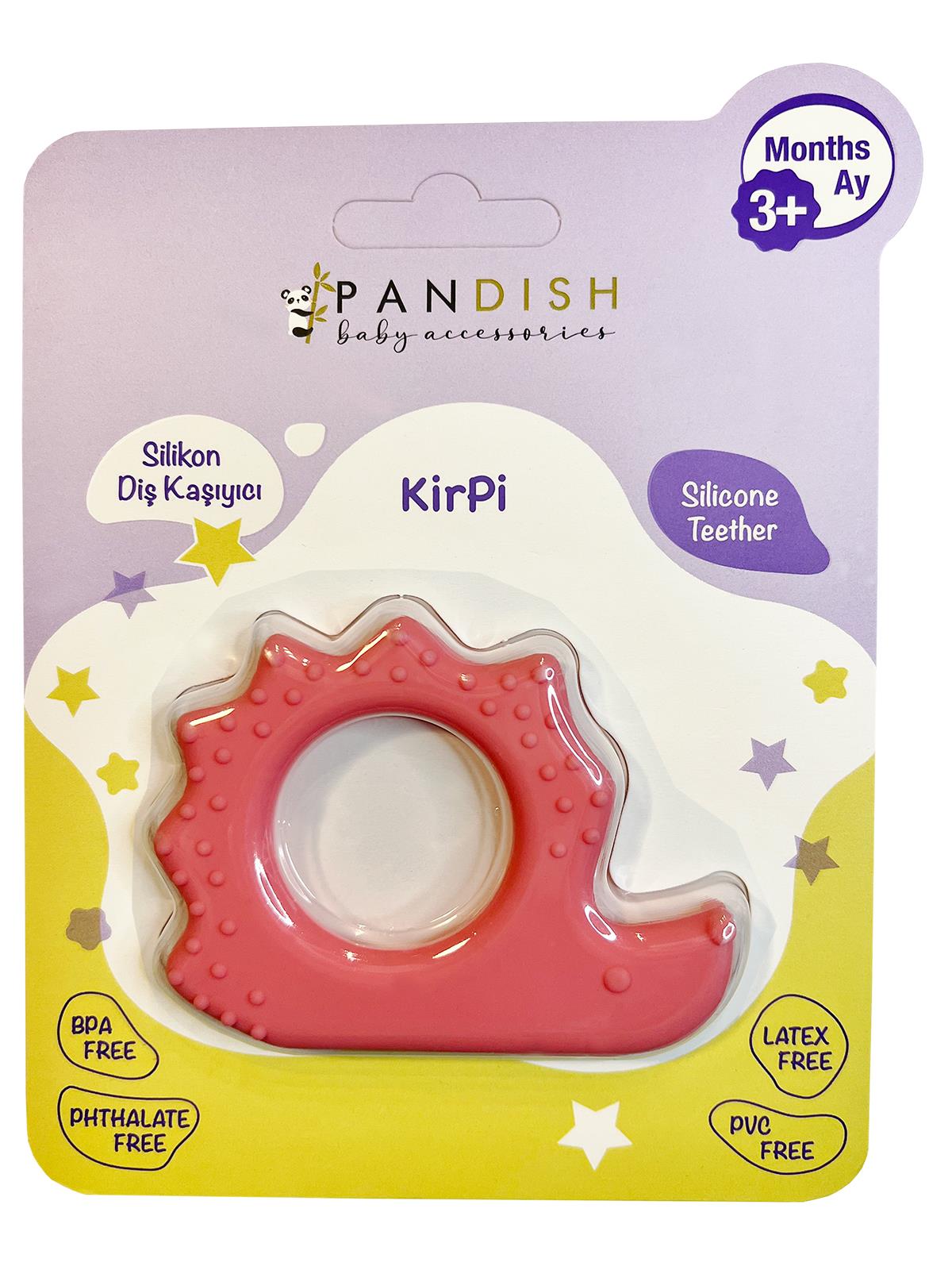 Pandısh Kirpi Silikon Diş Kaşıyıcı - Pembe