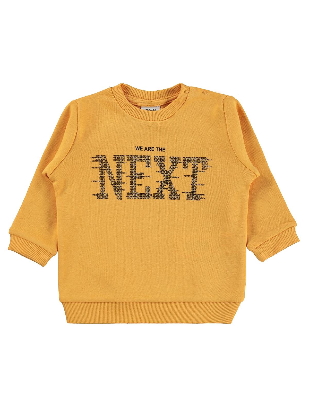 Civil Baby Next Baskılı 6-18 Ay Sweatshirt - Hardal