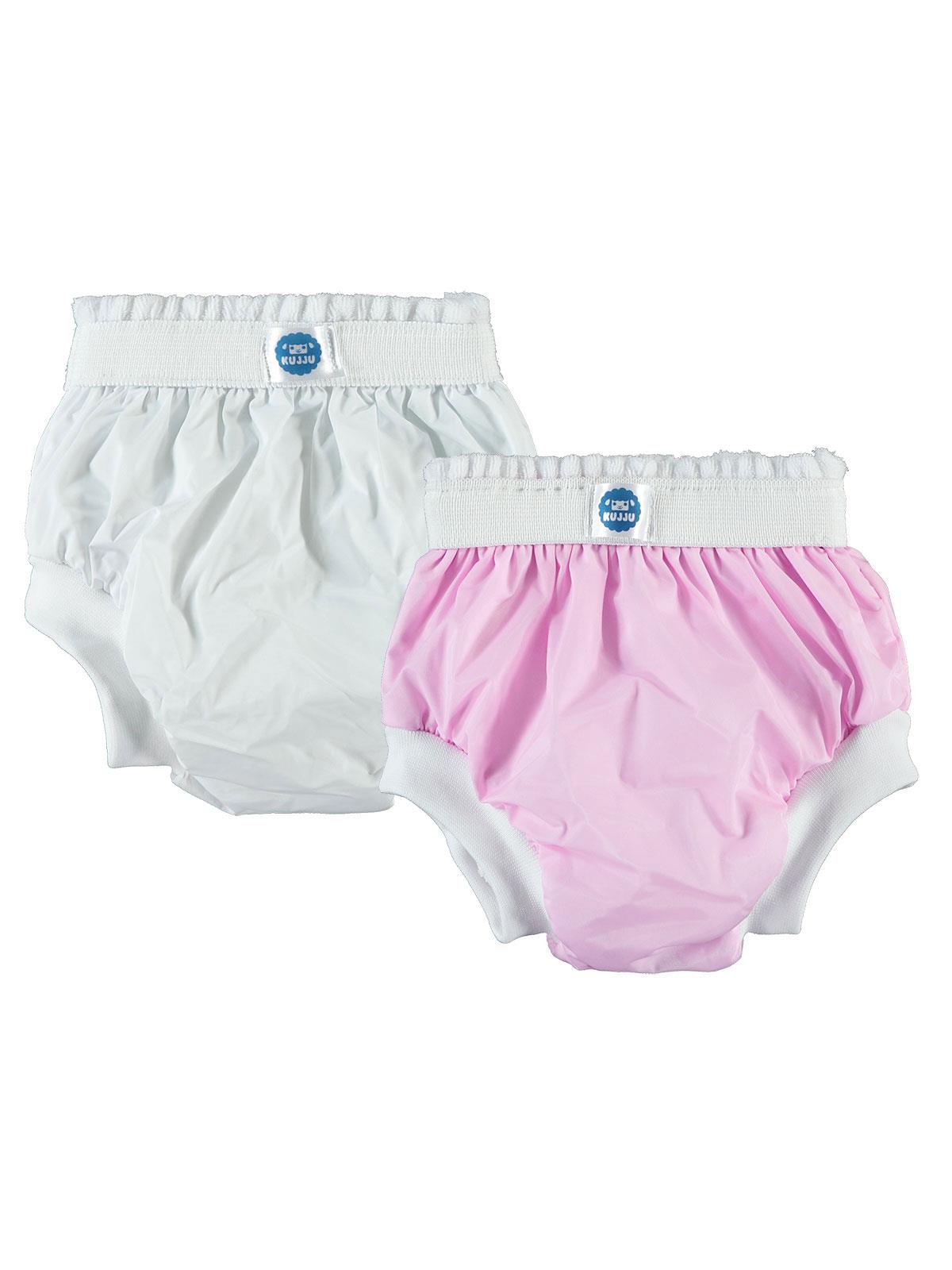 Kujju 2 Beden Düz Alıştırma Külodu 2'li (15-20 kg) - Pembe