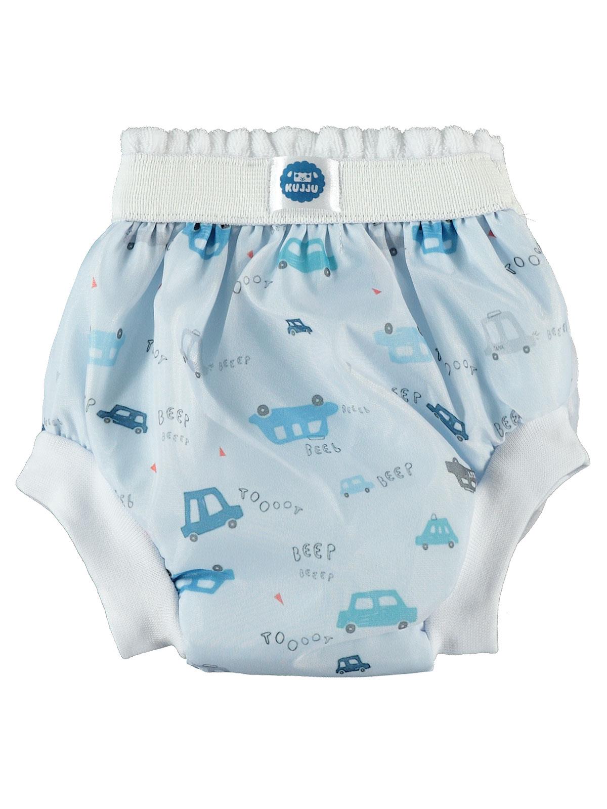 Kujju 1 Beden Desenli Alıştırma Külodu(10-14 kg) - Mavi