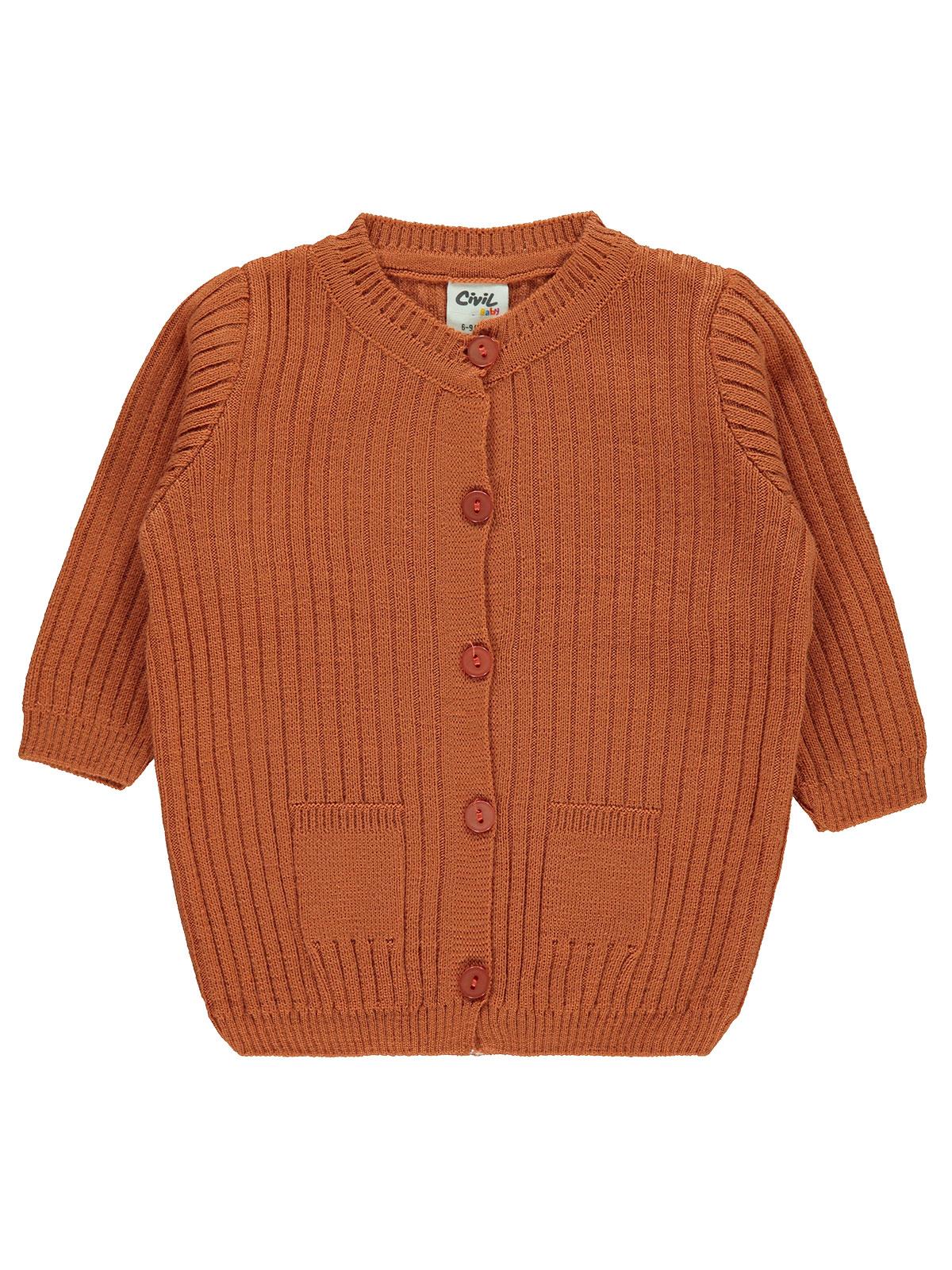 Civil Baby Basic Fitilli 6-18 Ay Hırka - Lila