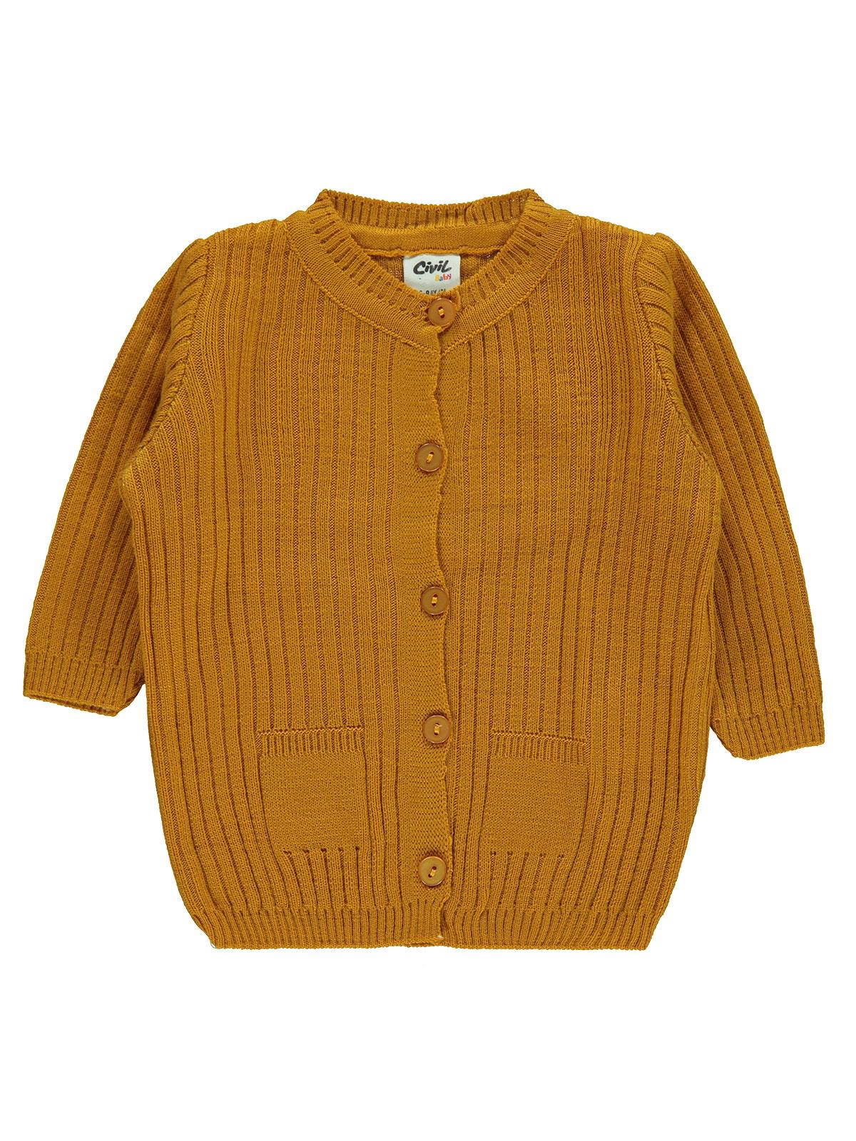 Civil Baby Basic Fitilli 6-18 Ay Hırka - Lila