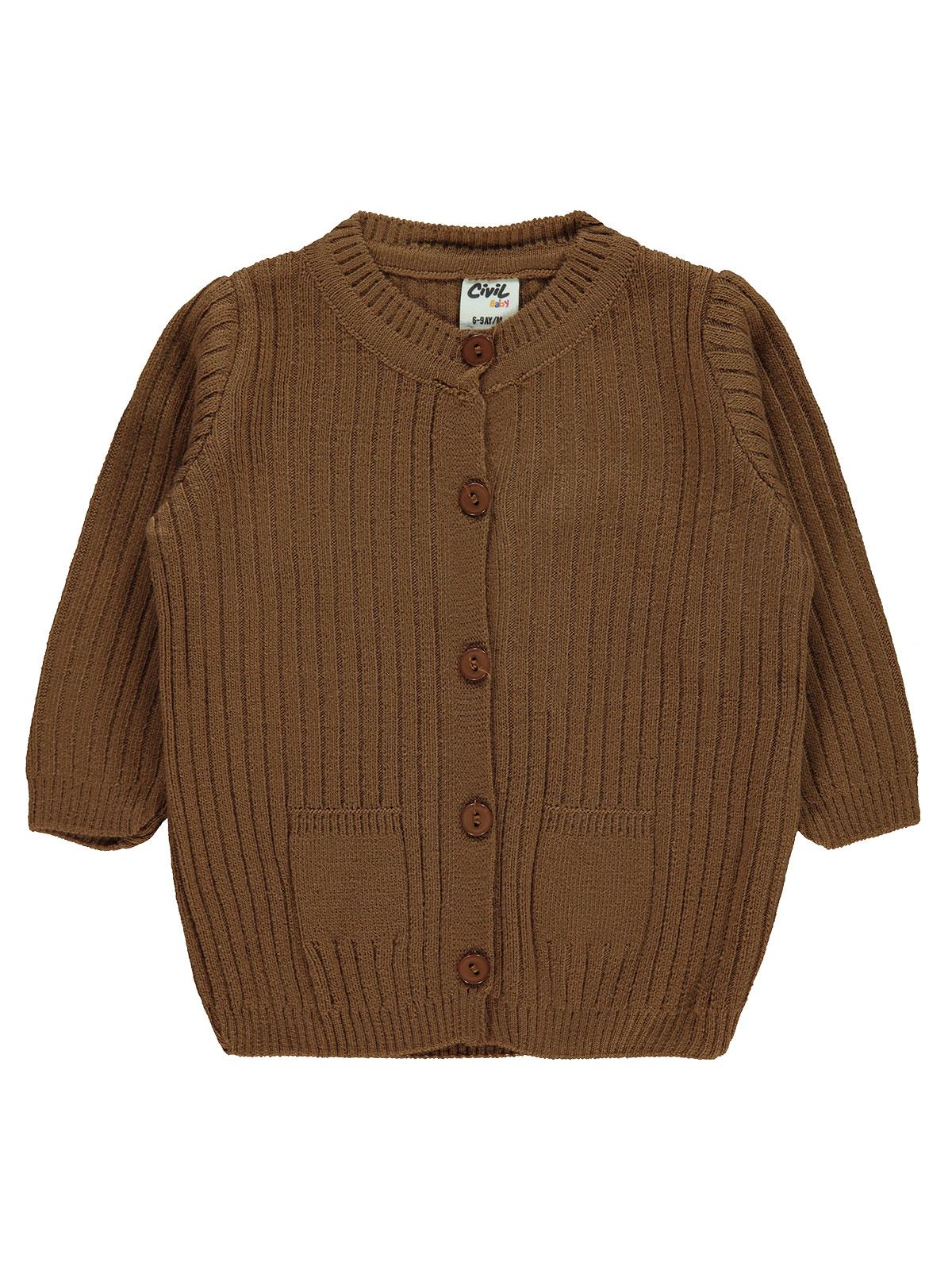 Civil Baby Basic Fitilli 6-18 Ay Hırka - Lila