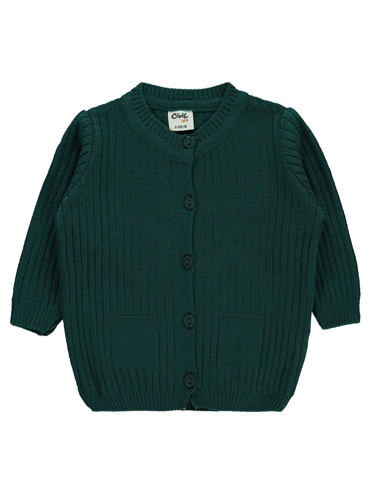 Civil Baby Basic Fitilli 6-18 Ay Hırka - Lila