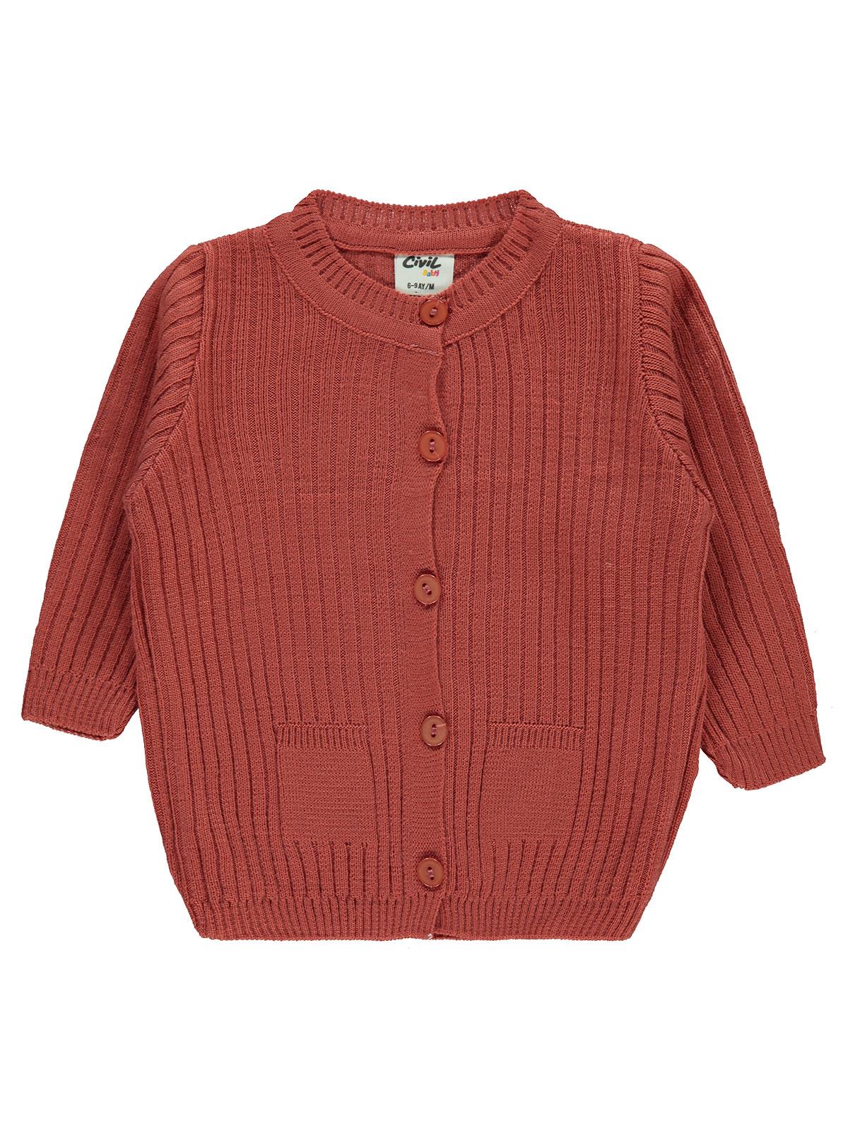 Civil Baby Basic Fitilli 6-18 Ay Hırka - Lila