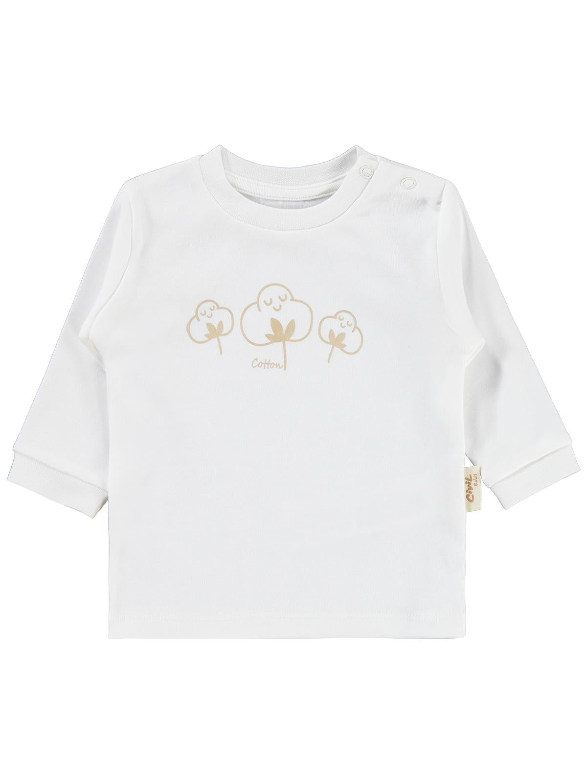 Civil Baby Organic Pamuklu Omuzdan Patlı 1-9 Ay Pijama Takımı - Pembe