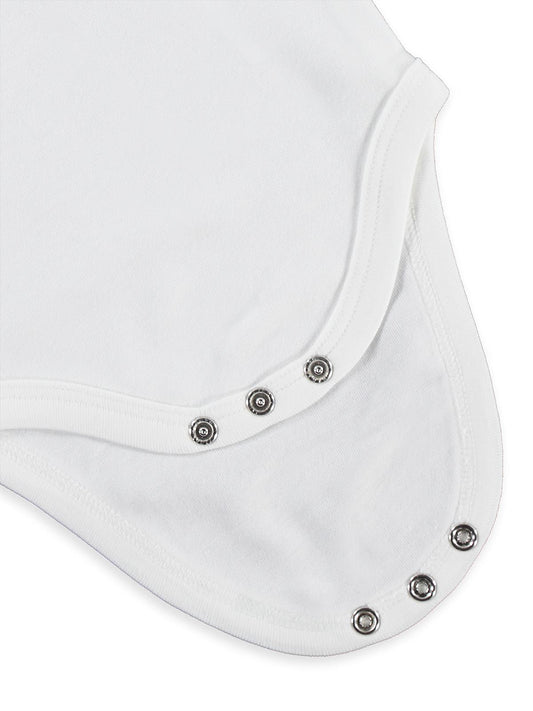 Civil Baby Organik Pamuklu U Kol 0-18 Ay Çıtçıtlı Badi - Ekru