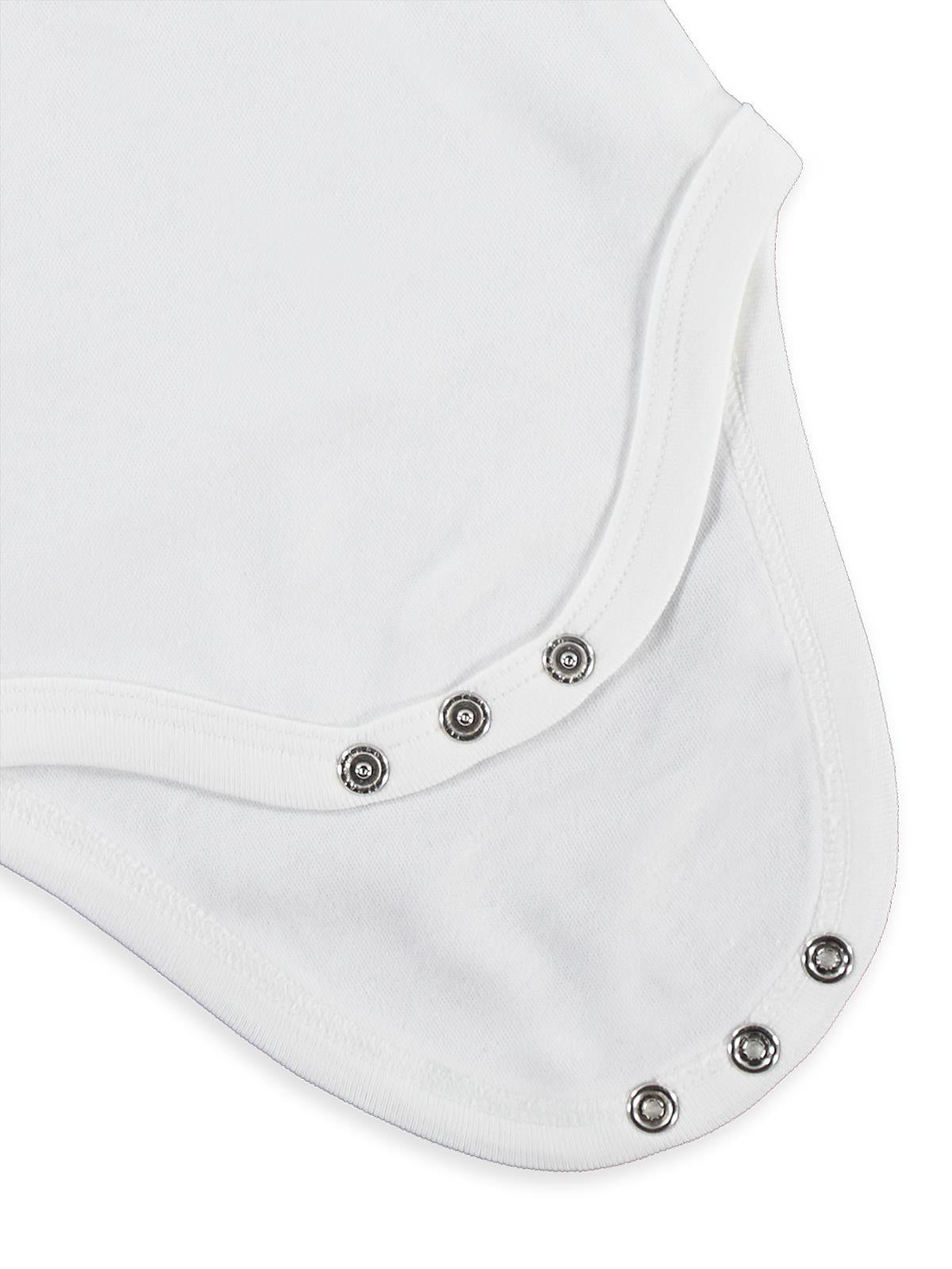 Civil Baby Organik Pamuklu U Kol 0-18 Ay Çıtçıtlı Badi - Mavi