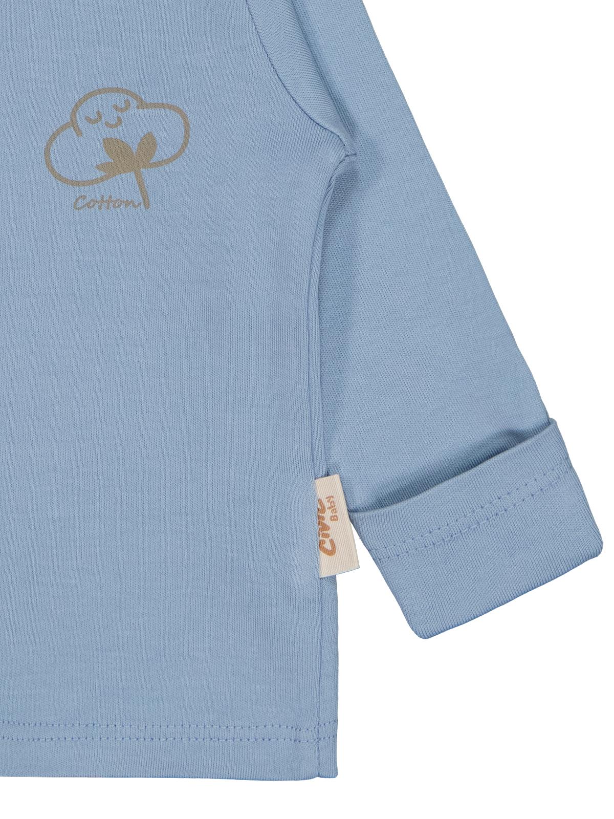 Civil Baby Organik Pamuklu 0-6 Ay Bebe Pijama Takımı - Pembe