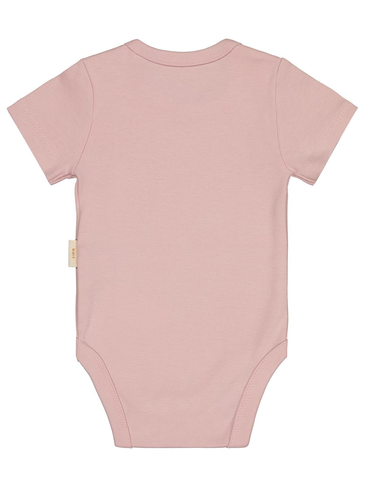 Civil Baby Organik Pamuklu K Kol 0-18 Ay Çıtçıtlı Badi - Mavi