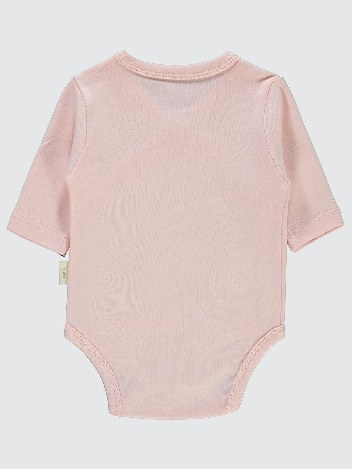 Civil Baby Organik Pamuklu Kruvaze 0-6 Ay Çıtçıtlı Badi - Ekru