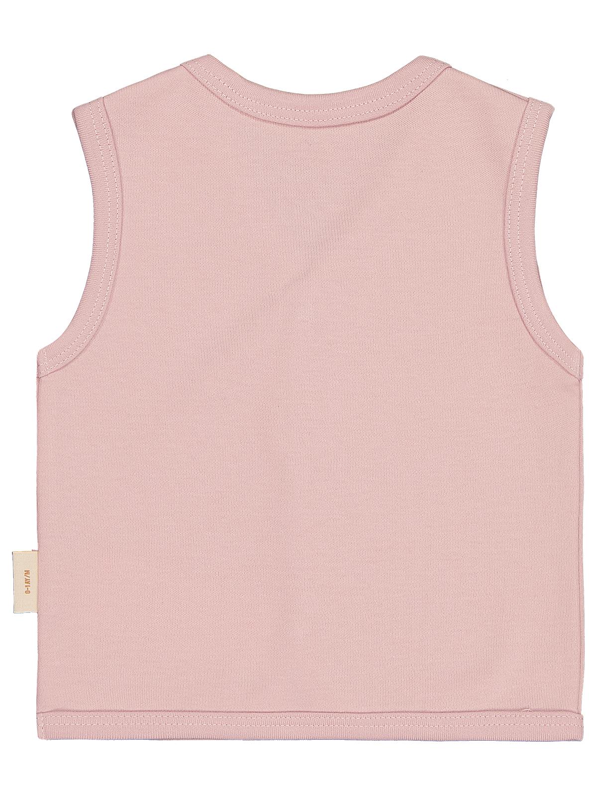 Civil Baby Organik Pamuklu 0-12 Ay Bebe Yelek - Pembe