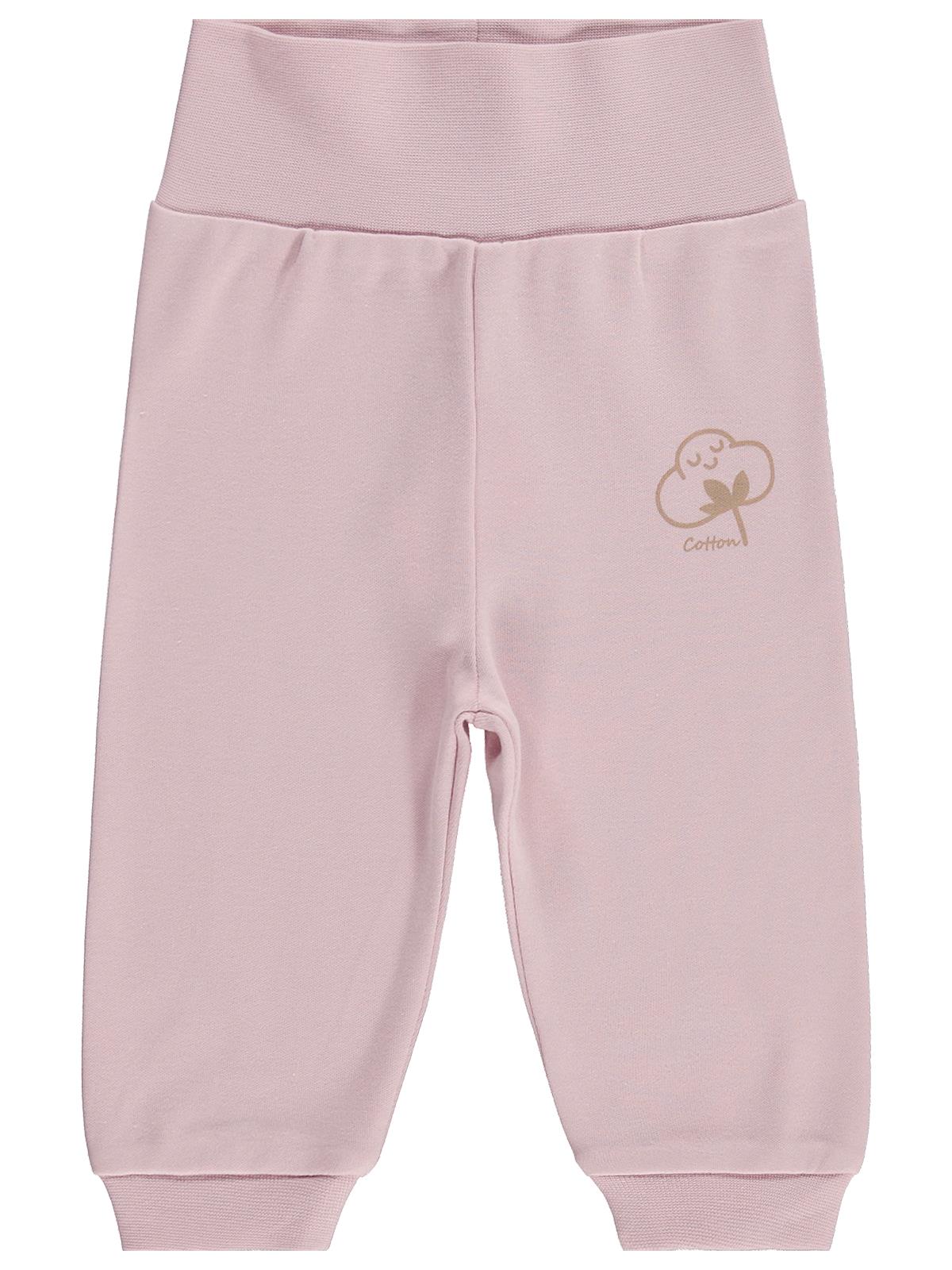 Civil Baby Organik Pamuklu 1-12 Ay Patiksiz Tek Alt Bebe - Pembe