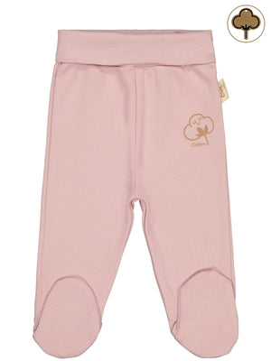 Civil Baby Organik Pamuklu 0-6 Ay Patikli Tek Alt Bebe - Pembe