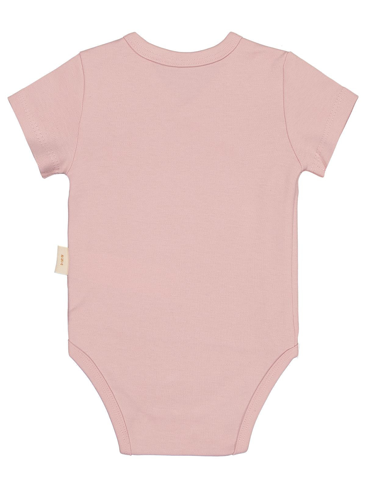 Civil Baby Organik Pamuklu Kruvaze 0-3 Ay Çıtçıtlı Badi - Ekru