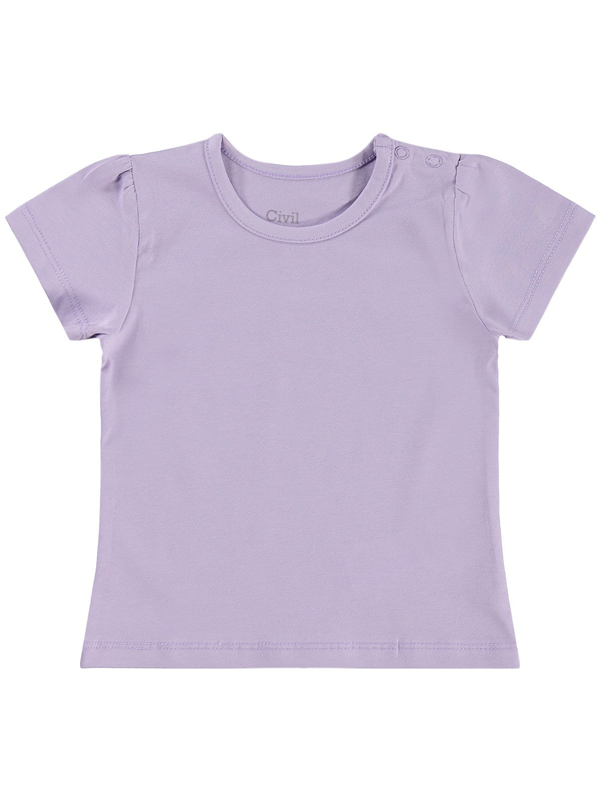Civil Baby Kız Bebek Tişört 6-18 Ay - Lila