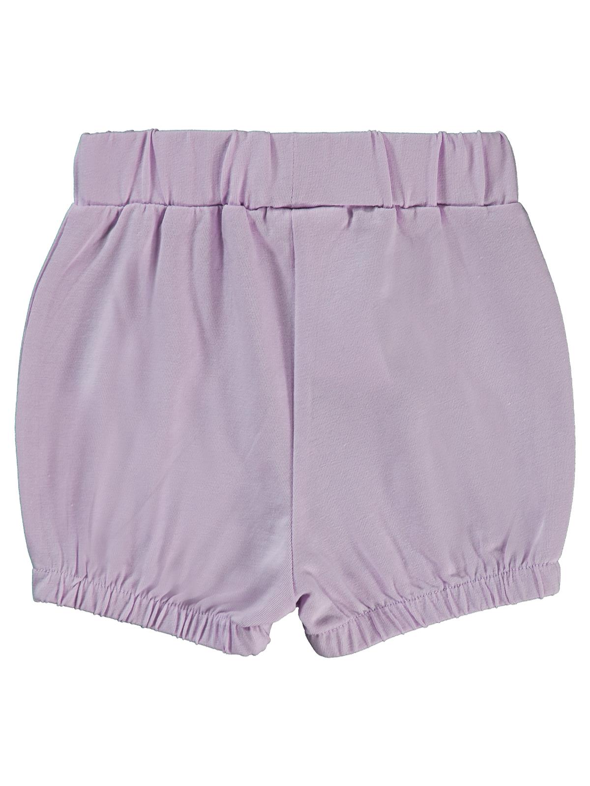 Civil Baby Paça Lastikli 6-18 Ay Kız Şort - Lila