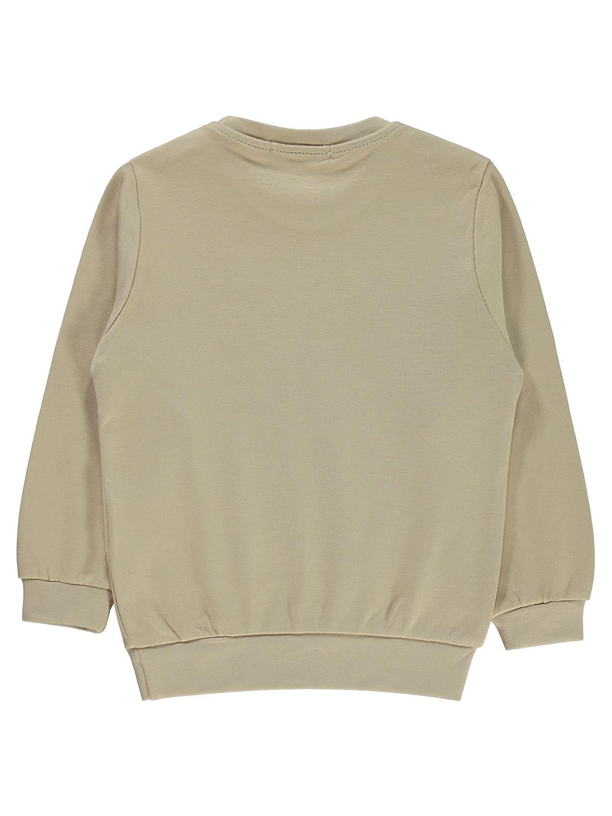 Civil Boys Köpek Baskılı 2-5 Yaş Sweatshirt - Hardal