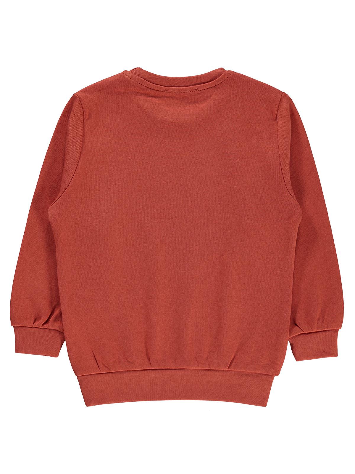 Civil Boys Köpek Baskılı 2-5 Yaş Sweatshirt - Hardal