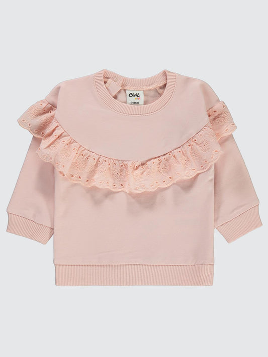 Civil Baby Fistolu 6-18 Ay Sweatshirt - Pudra