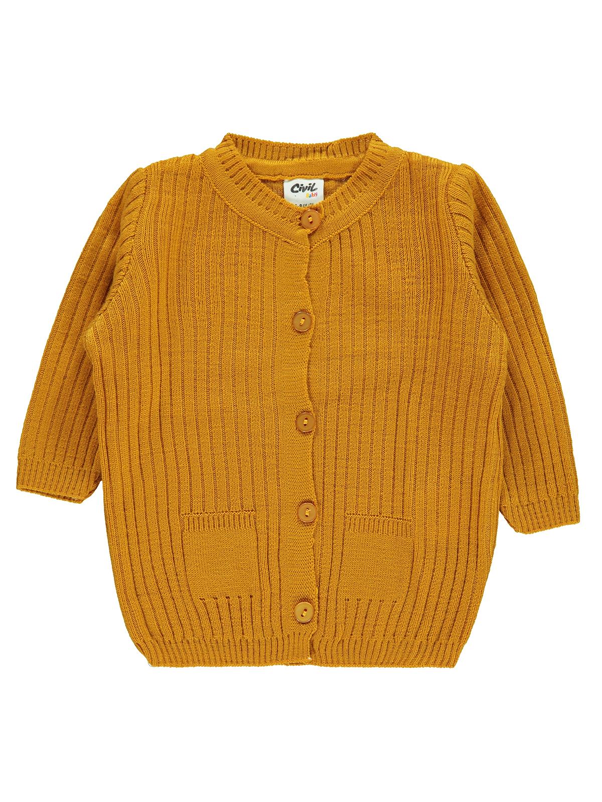 Civil Baby Basic Fitilli 6-18 Ay Hırka - Lila