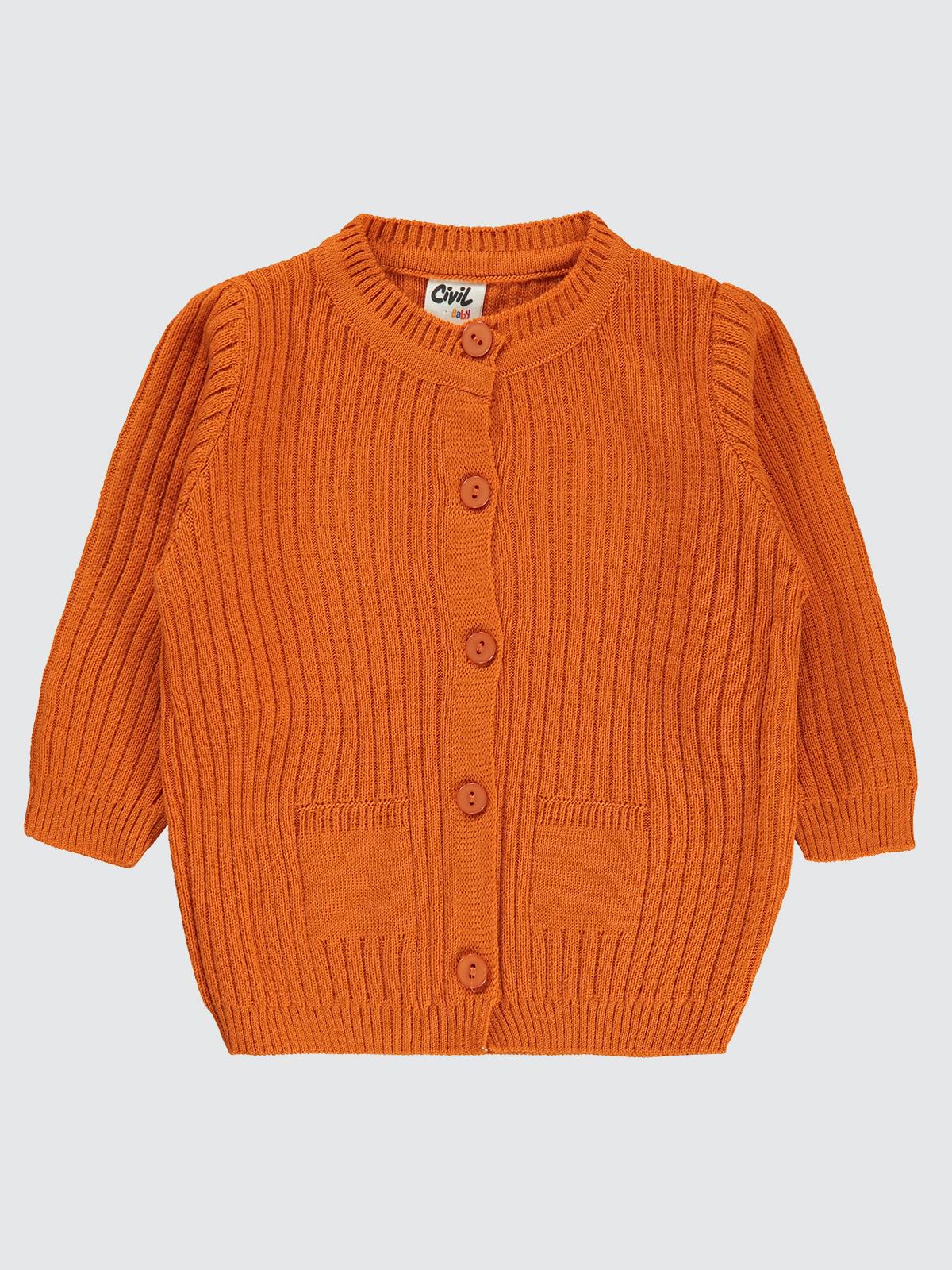 Civil Baby Basic Fitilli 6-18 Ay Hırka - Lila