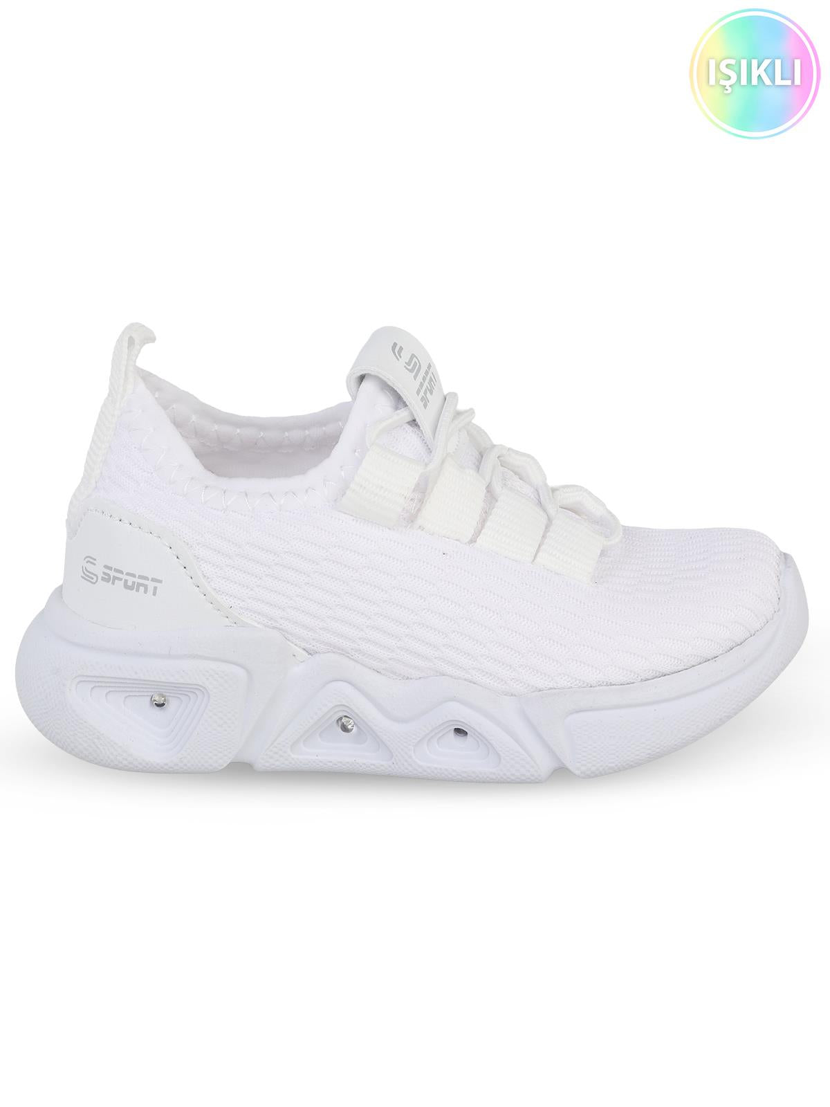 Callion Lastik Bağ Aqua 22-25 Numara Kız Spor - Beyaz