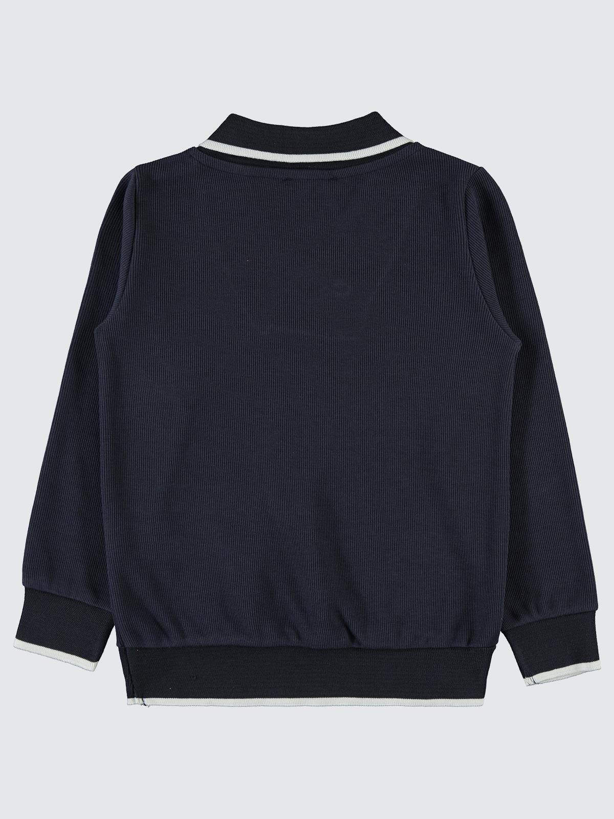 Civil Boys Cvl Etiketli Yakalı 10-13 Yaş Sweatshirt - Gri