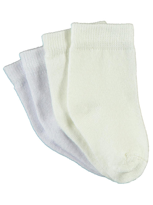 Civil Baby Bambu Organik Bebek Çorap Set - Beyaz