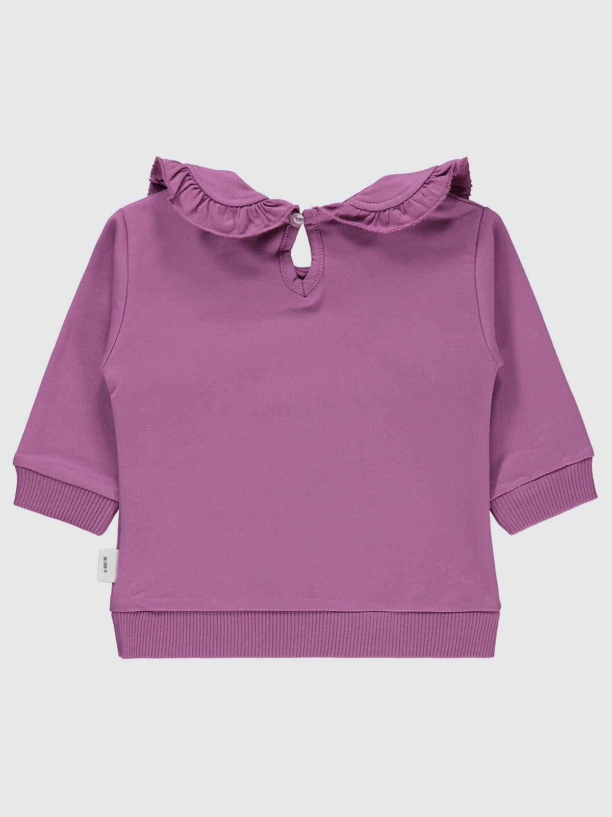 Civil Baby Düz 6-18 Ay Sweatshirt - Lila