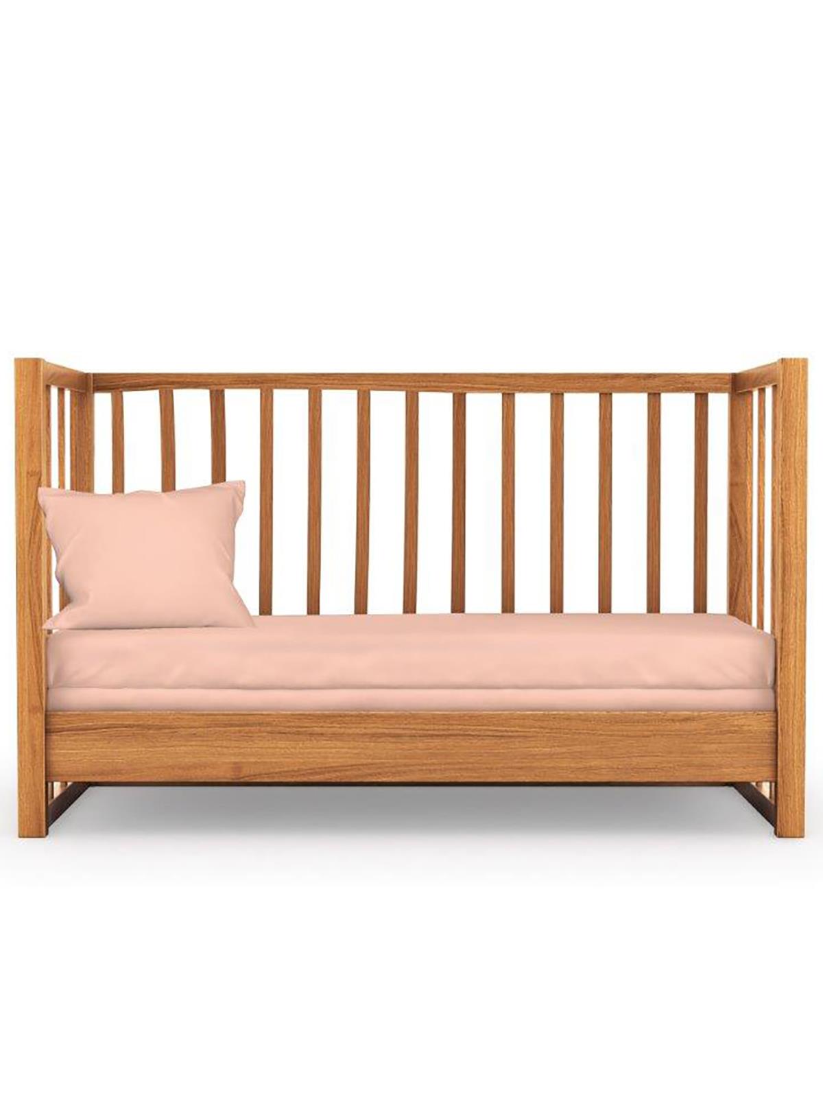 Kanz Unisex Lastikli Çarşaf ve Yastık Kılıfı Set - Pudra