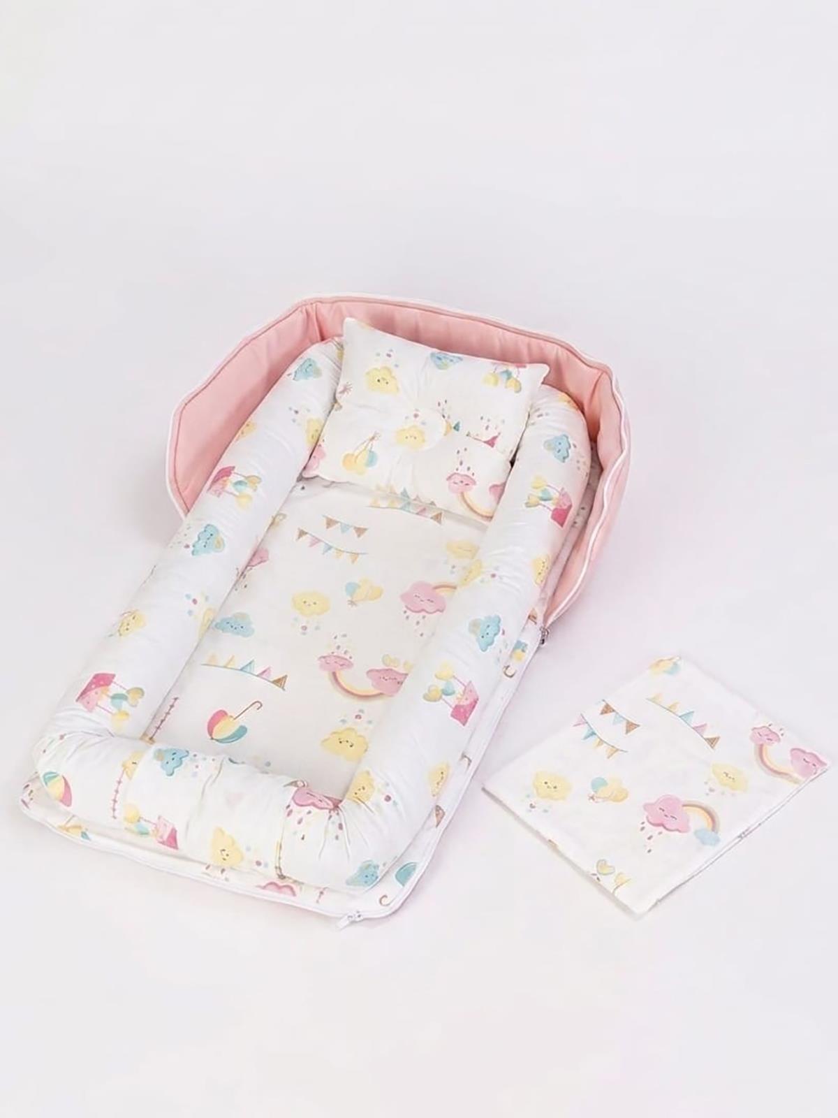 Tiffany Taşınabilir Çantalı Babynest - Pembe