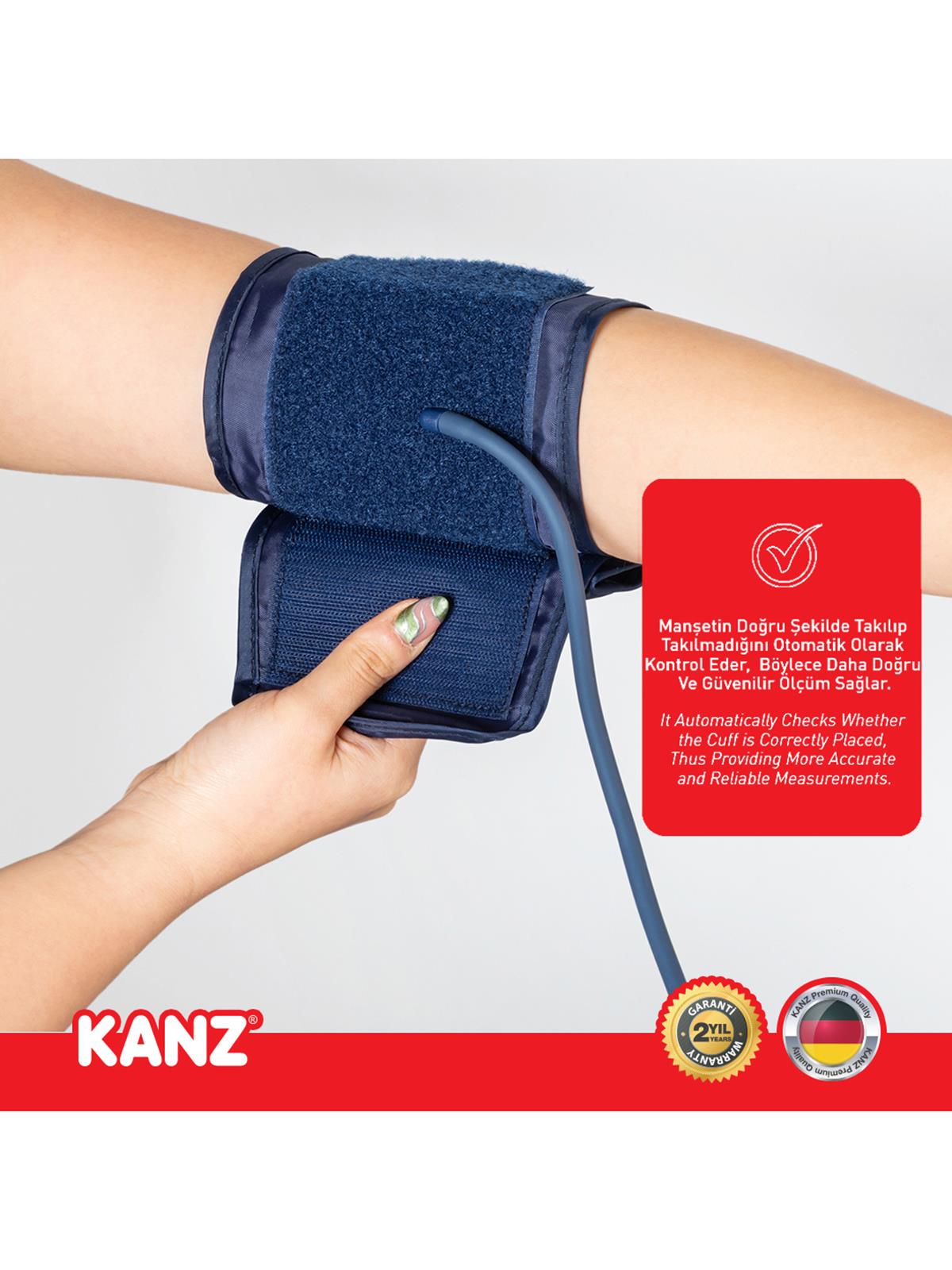 Kanz Dijital Koldan Ölçer Tansiyon Aleti - Standart