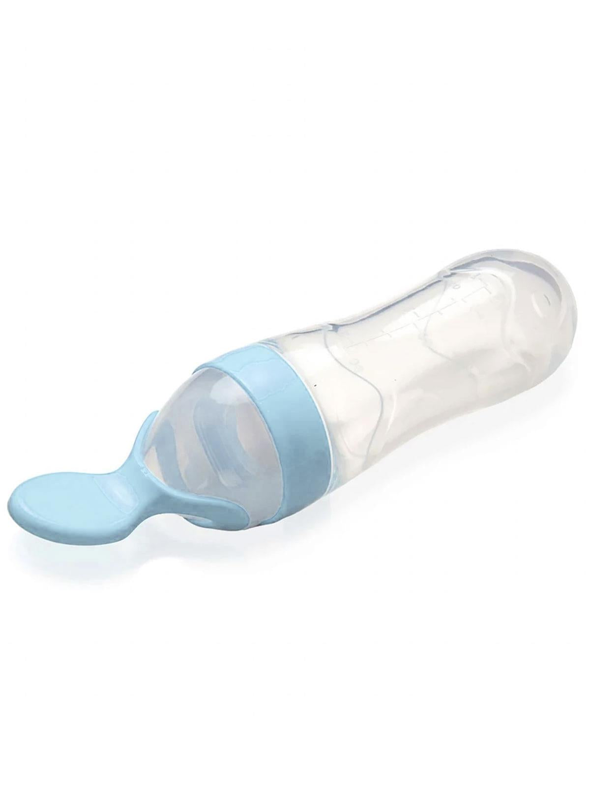Babyjem Sıkmalı Mama Kaşığı - Mavi