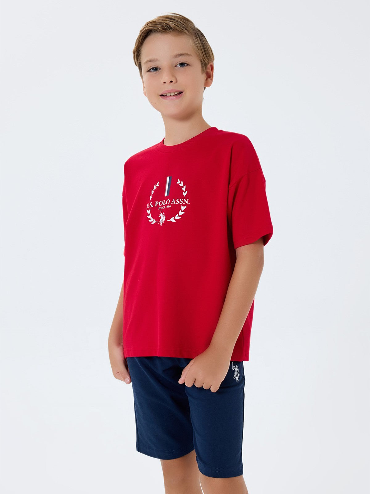 U.S. Polo Assn Kids 9-14 Yaş Takım - Kırmızı