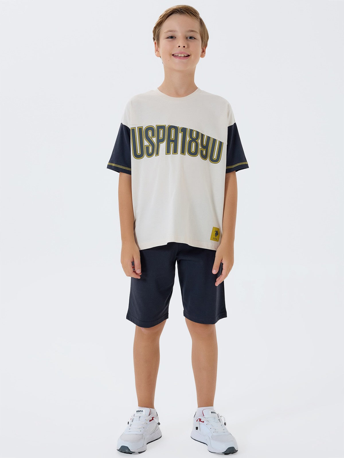 U.S. Polo Assn Kids 4-7 Yaş Takım - Bej