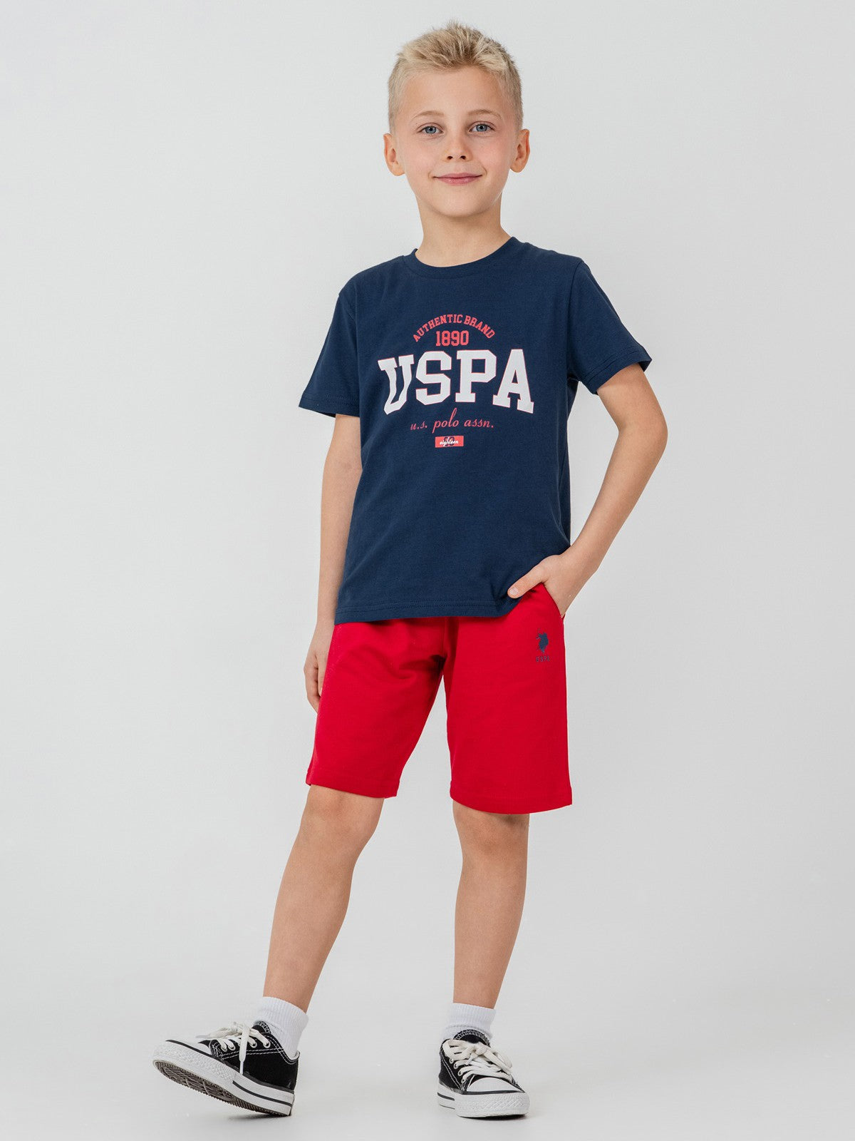U.S. Polo Assn Kids 4-7 Yaş Takım - Mavi