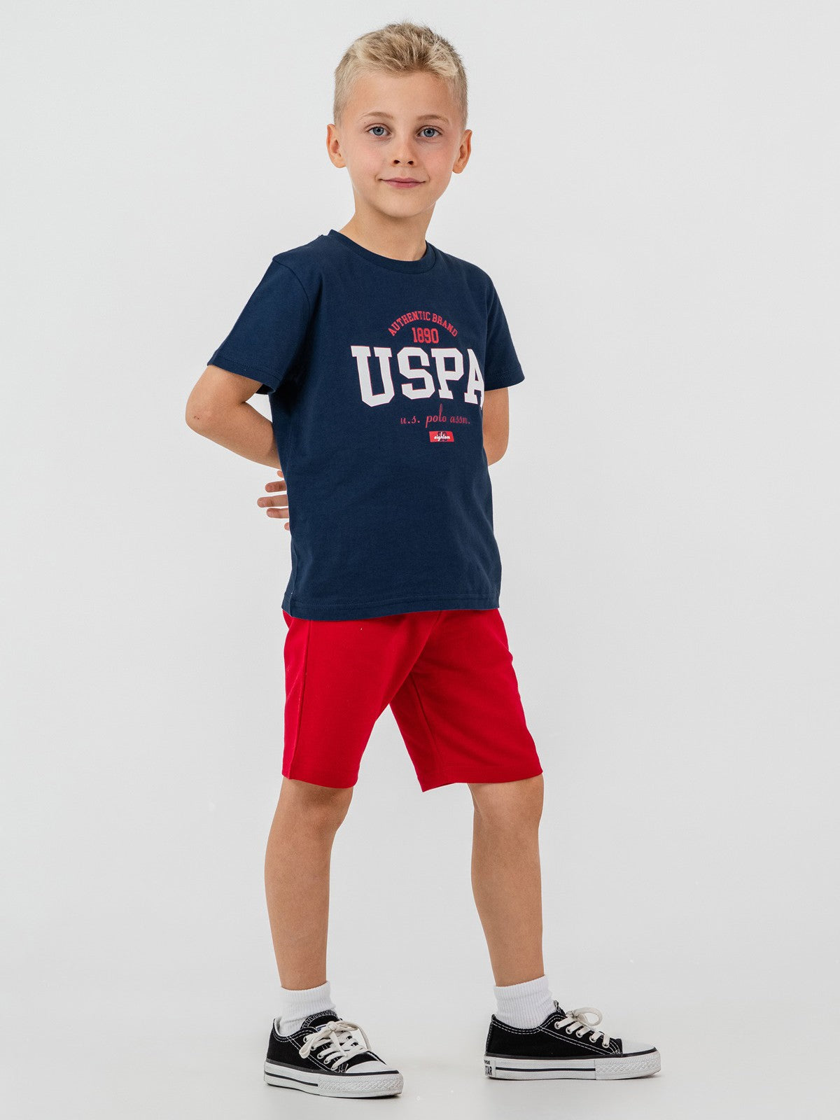 U.S. Polo Assn Kids 4-7 Yaş Takım - Mavi