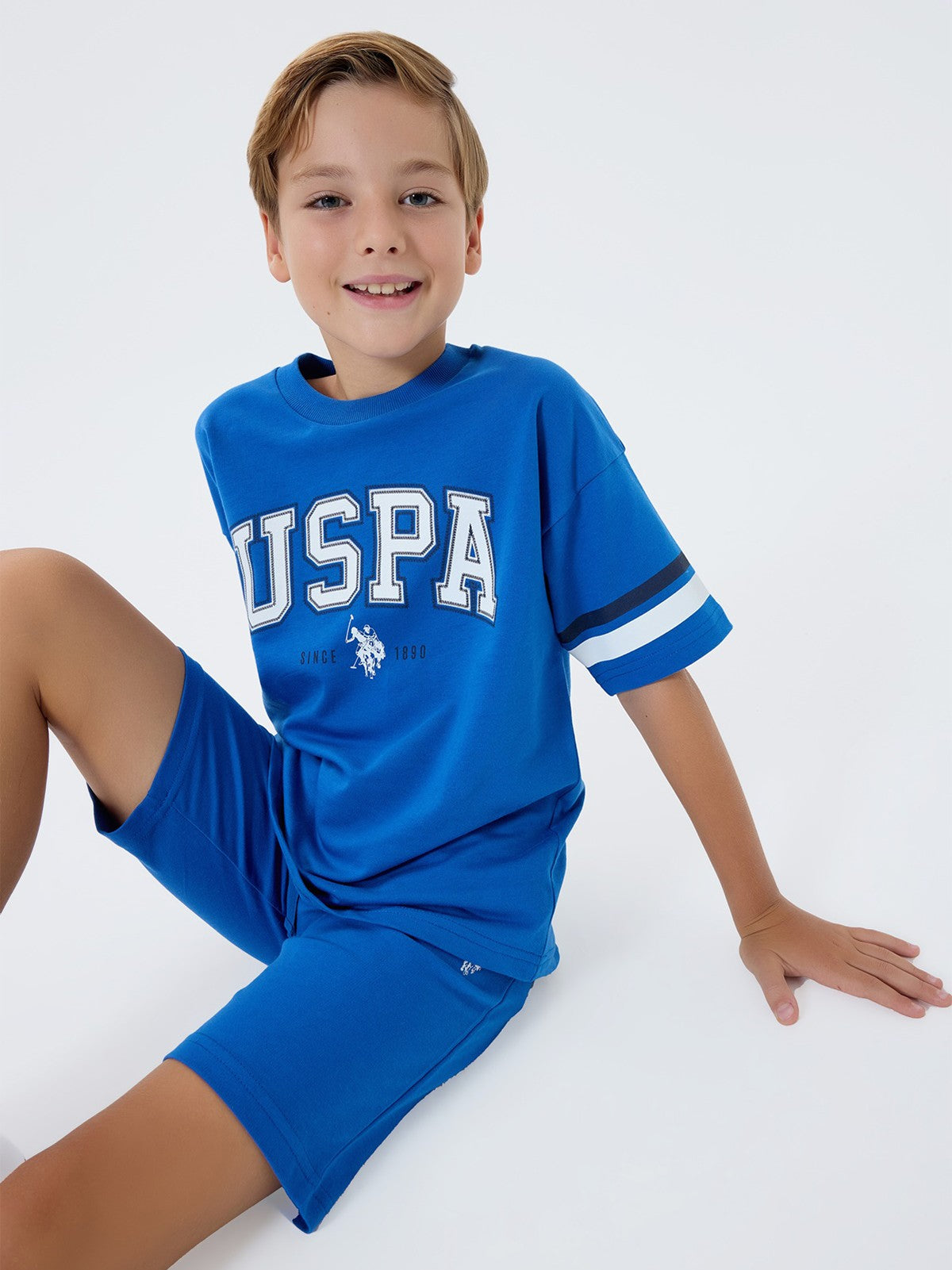 U.S. Polo Assn Kids 4-7 Yaş Takım - Mavi