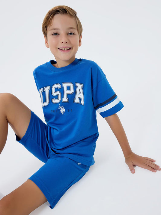 U.S. Polo Assn Kids 4-7 Yaş Takım - Mavi