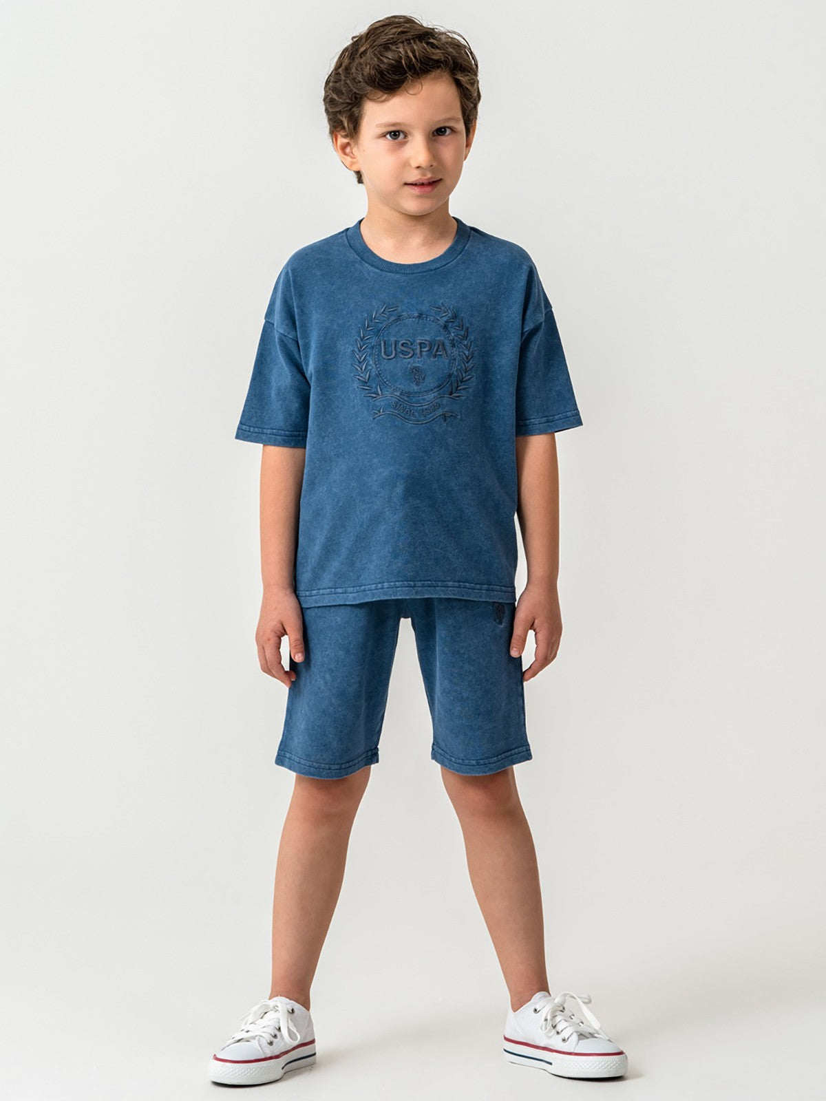 U.S. Polo Assn Kids 4-7 Yaş Takım - Mavi