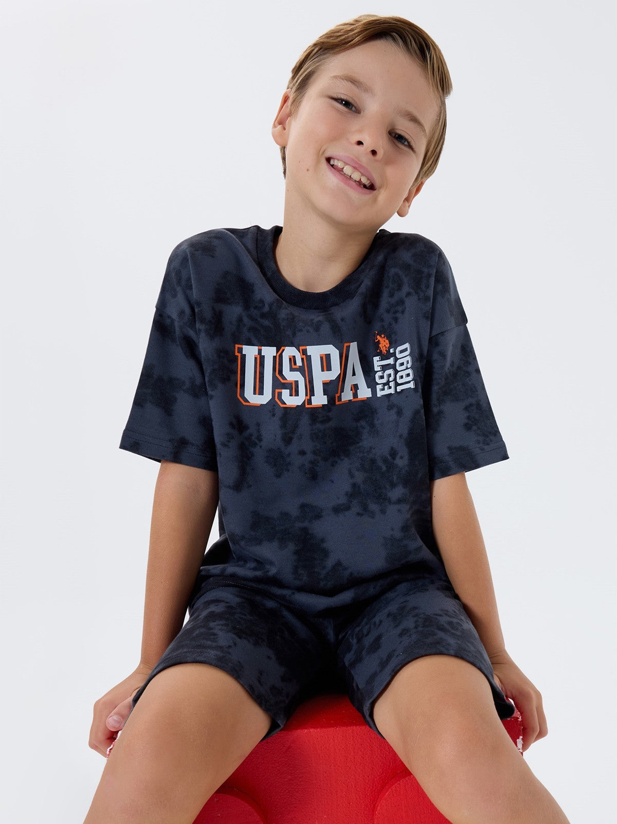 U.S. Polo Assn Kids 4-7 Yaş Takım - Gri