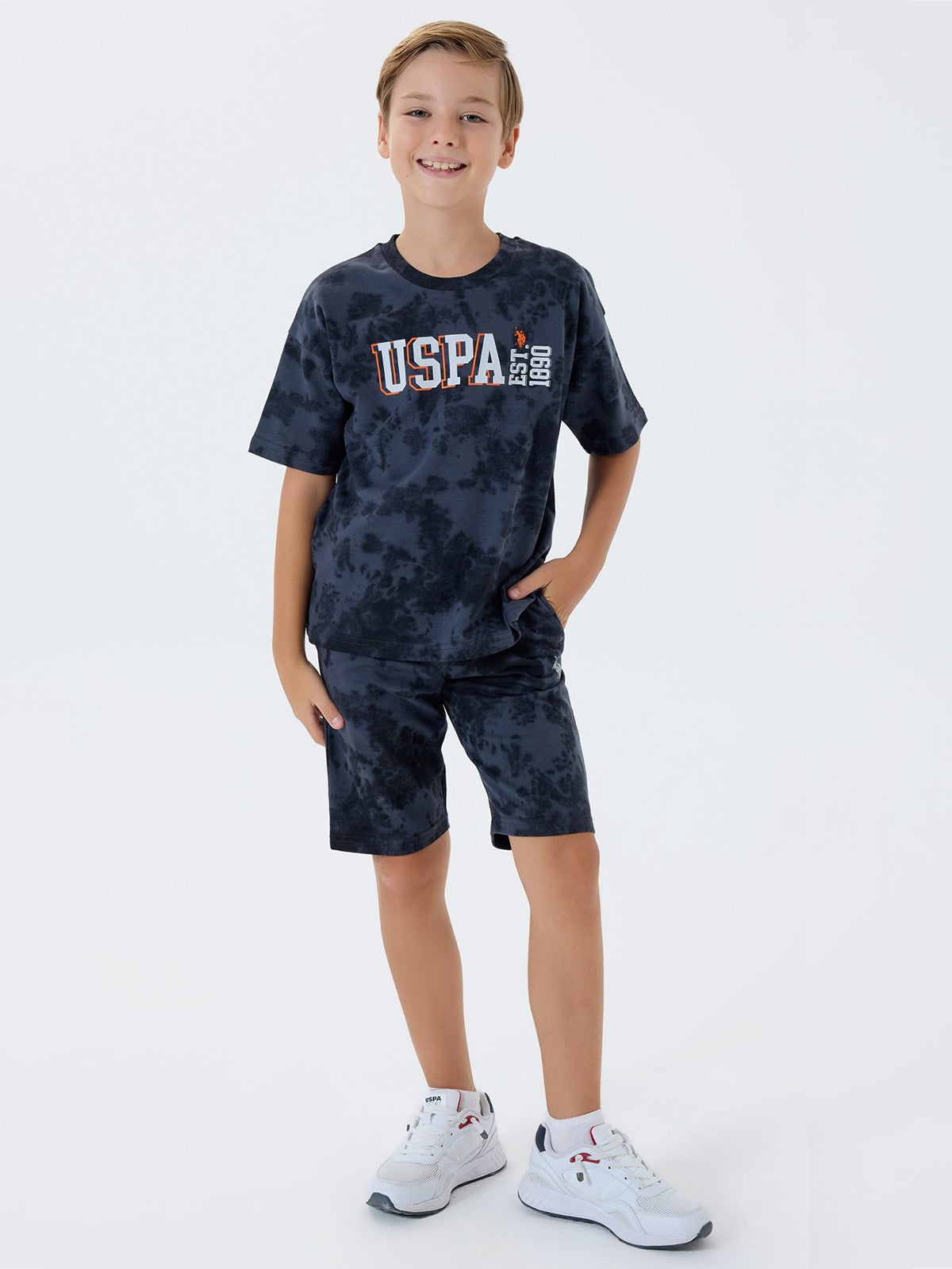 U.S. Polo Assn Kids 4-7 Yaş Takım - Gri