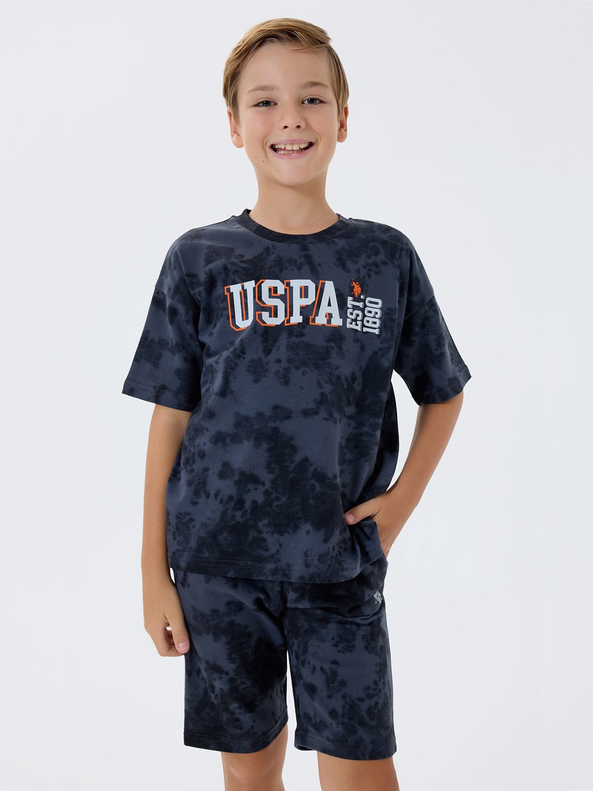 U.S. Polo Assn Kids 4-7 Yaş Takım - Gri
