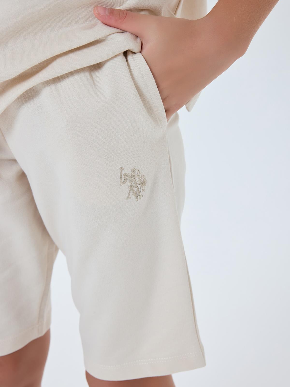 U.S. Polo Assn Kids 9-14 Yaş Takım - Bej