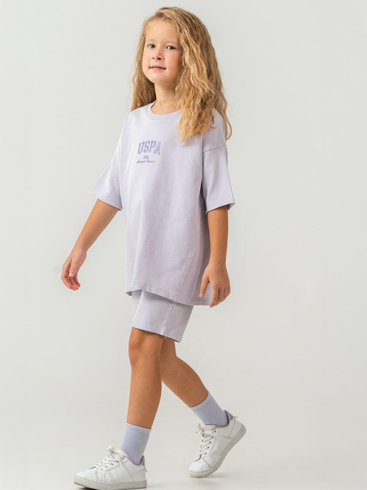 U.S. Polo Assn Kids 4-7 Yaş Takım - Lila