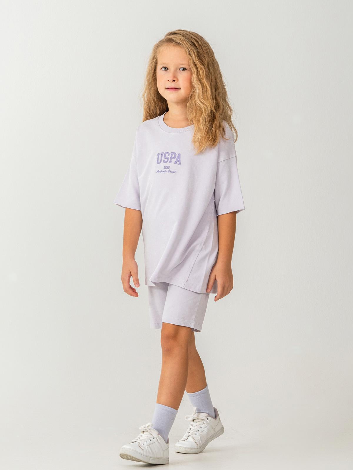 U.S. Polo Assn Kids 4-7 Yaş Takım - Lila