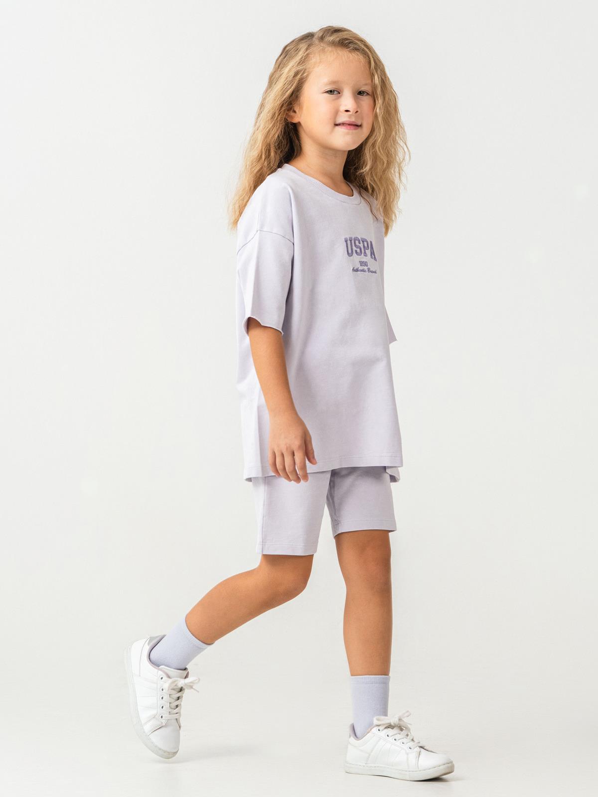 U.S. Polo Assn Kids 4-7 Yaş Takım - Lila