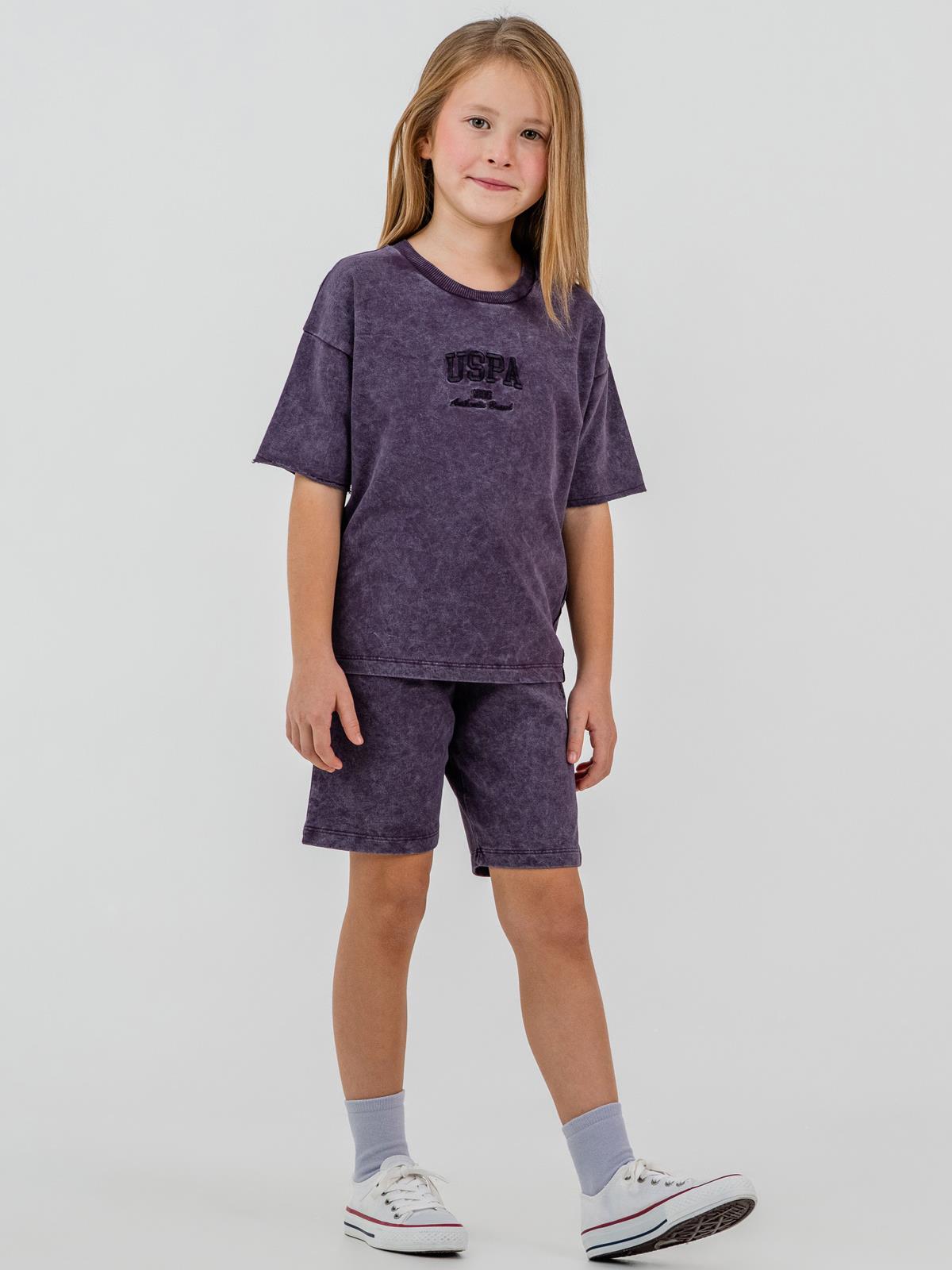 U.S. Polo Assn Kids 4-7 Yaş Takım - Lila