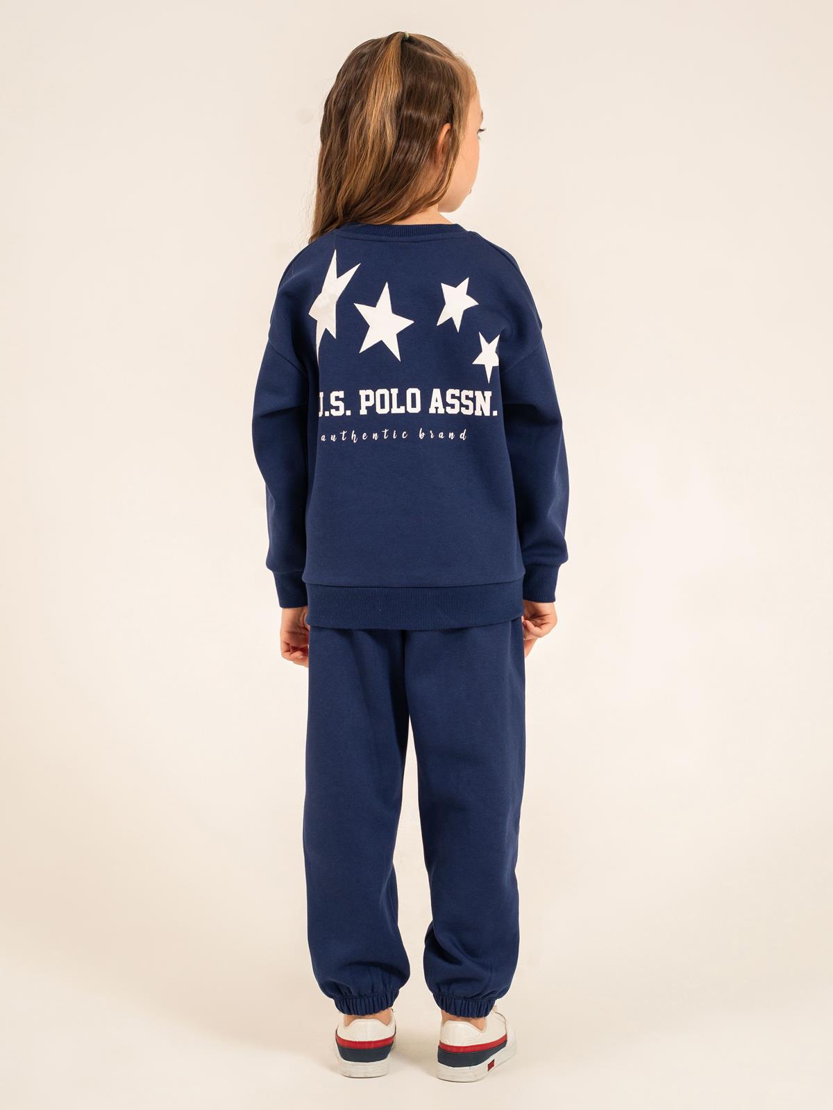 U.S. Polo Assn Kids Eşofman Takımı | 3 İp-3 İp Uzun Kol Bisiklet Yaka | Okul Kreş ve Günlük Kullanım - Lacivert